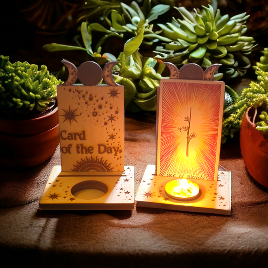 Tarot card of the day tealight holder